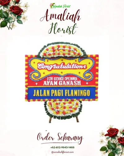 Bunga Papan Congratulation di Rumah Duka Banyumanik